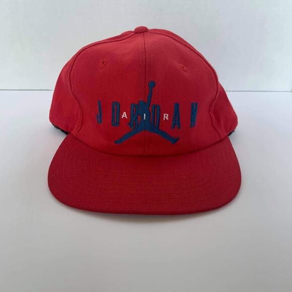 Vintage 90s Red Youth Nike Air Jordan Cap - Picture 1 of 4